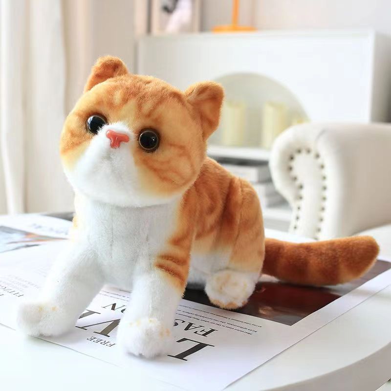 23in Short Hair Cat Plush Toy, Home Decor & Gift