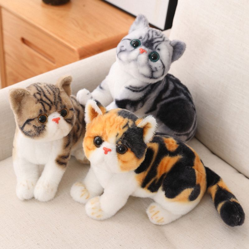 23in Short Hair Cat Plush Toy, Home Decor & Gift