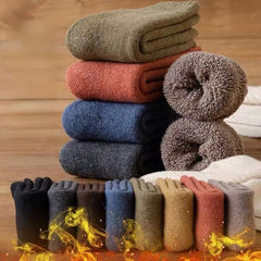 3 Pairs Men's Winter Thick Warm Mid-calf Socks