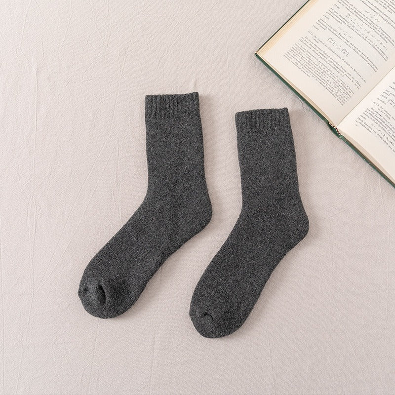 3 Pairs Men's Winter Thick Warm Mid-calf Socks
