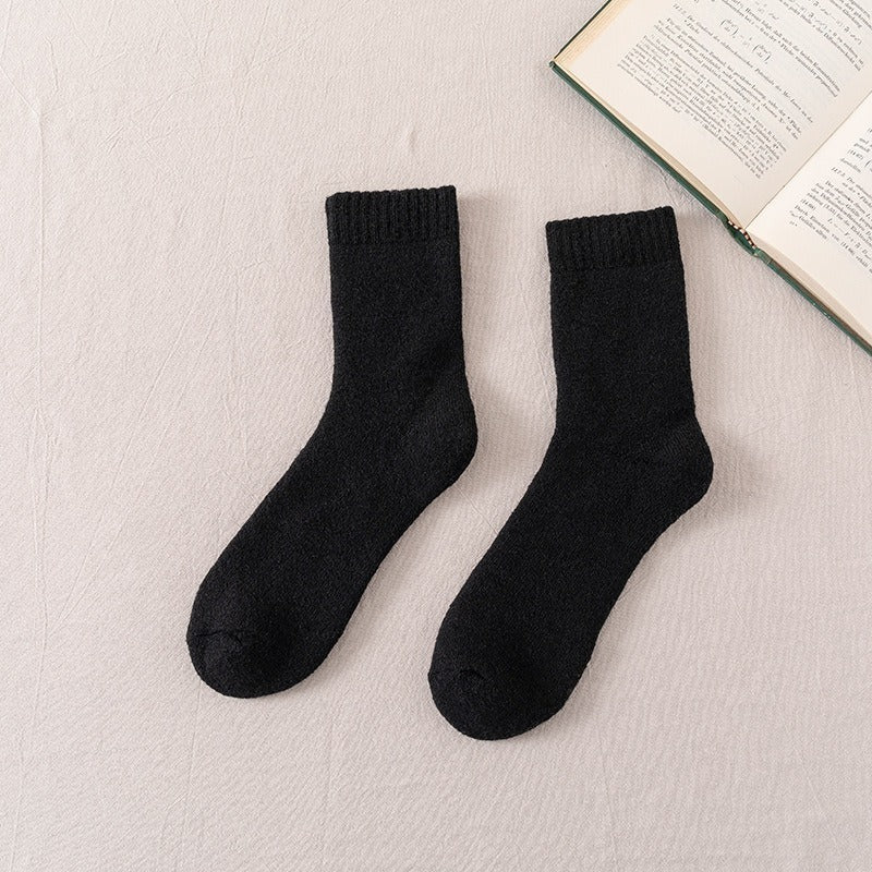 3 Pairs Men's Winter Thick Warm Mid-calf Socks