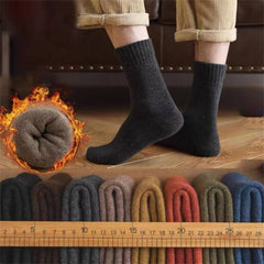 3 Pairs Men's Winter Thick Warm Mid-calf Socks