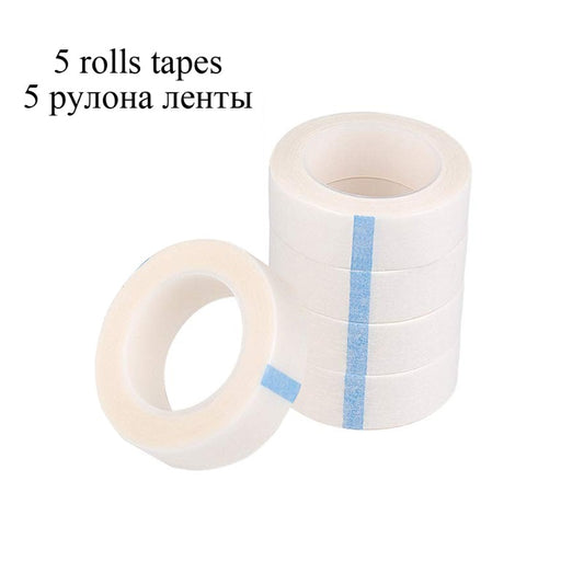 5Pcs Med Paper Tapes Eyelash Extension Lint Tape False Lashes Patch