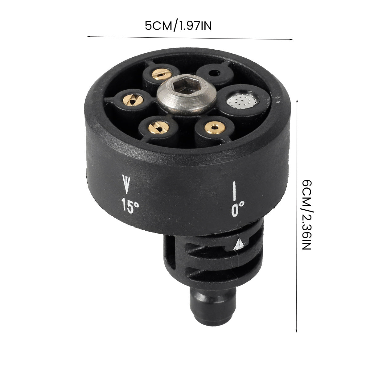 6-In-1 Adjustable Hose Nozzle 3000 PSI High Pressure Car Washer Spray Nozzle