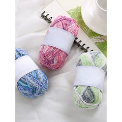 4 Strand Wool Ball Knitted Scarf, 60% Cotton 40% Thread, 100 Meters, Handwoven