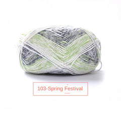 4 Strand Wool Ball Knitted Scarf, 60% Cotton 40% Thread, 100 Meters, Handwoven