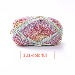 4 Strand Wool Ball Knitted Scarf, 60% Cotton 40% Thread, 100 Meters, Handwoven