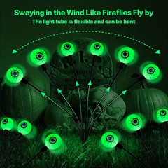 Halloween Eyeball Lights String Solar Courtyard Garden Horror Decoration