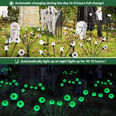 Halloween Eyeball Lights String Solar Courtyard Garden Horror Decoration
