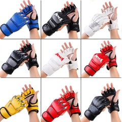 1 Pair Taekwondo Half Finger Gloves Protective Gear For Karate