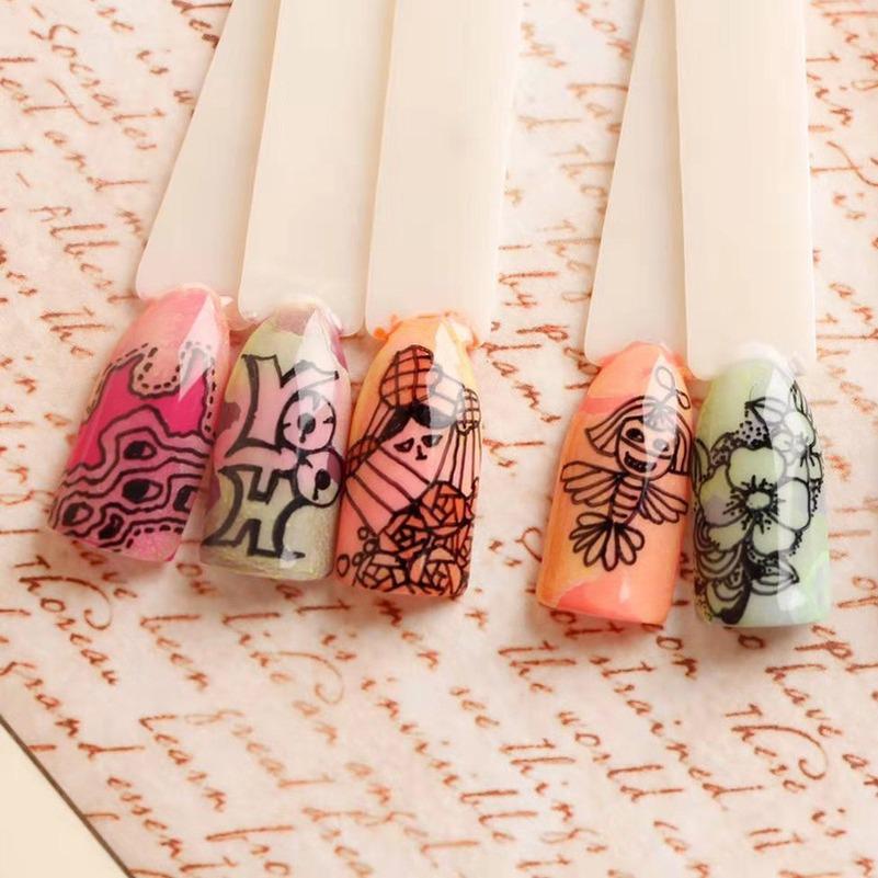 Waterproof Nail Art Graffiti Pen for DIY Flower Drawing