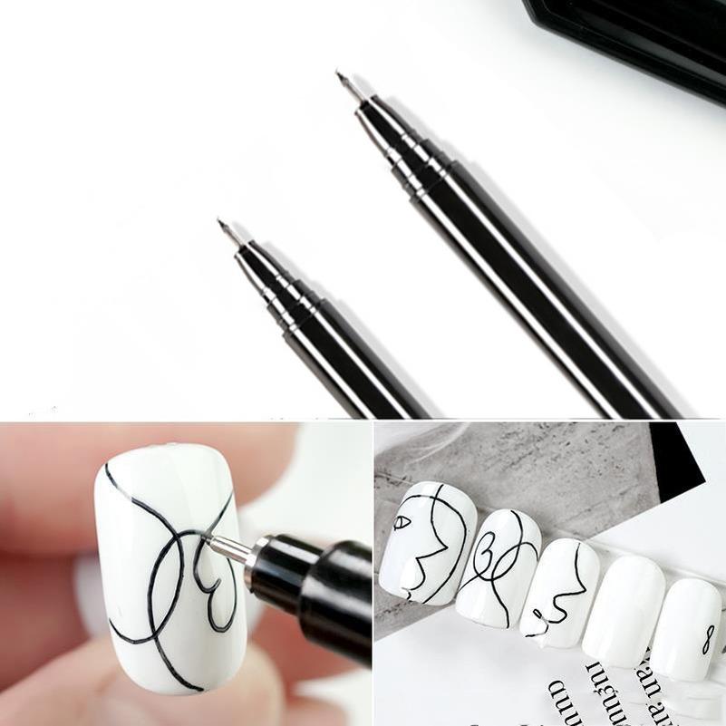 Waterproof Nail Art Graffiti Pen for DIY Flower Drawing