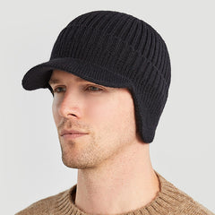 Winter Thickened Ear Protection Warm Hat Men's Knit Hat With Earflap
