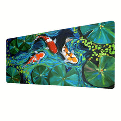 Lotus Leaf Painting Desk Mat Large Gaming Mouse Pad