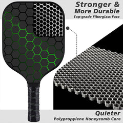 Fiberglass Pickleball Paddles Set With Ball For Outdoor Sports