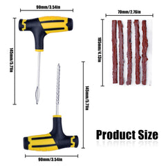 Heavy Duty Tire Repair Kit for Truck, Motorcycle - Professional Puncture Plug