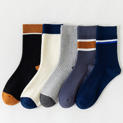 5 Pairs Sports Crew Socks Basketball Sweat Absorbing Anti Odor