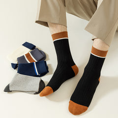 5 Pairs Sports Crew Socks Basketball Sweat Absorbing Anti Odor
