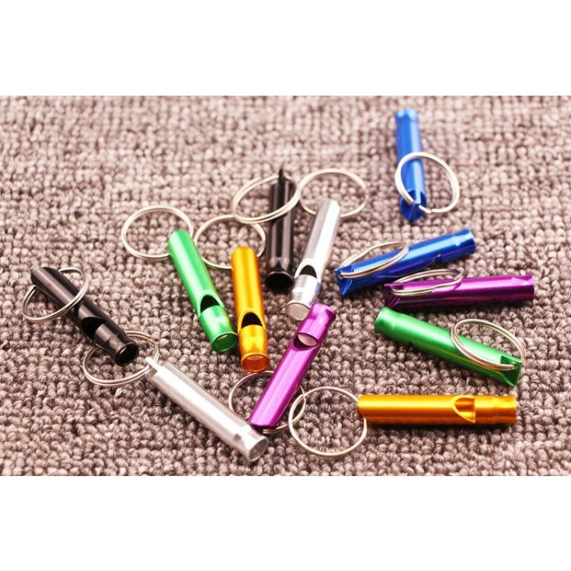 Mini Aluminum Alloy Survival Whistle for Outdoor Hiking Camping