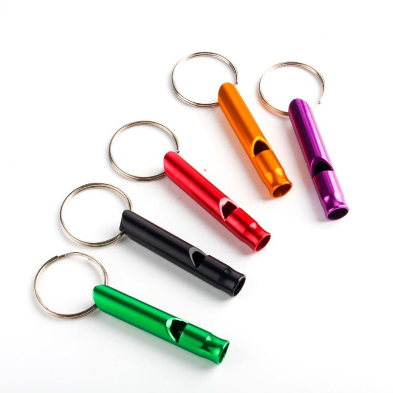 Mini Aluminum Alloy Survival Whistle for Outdoor Hiking Camping