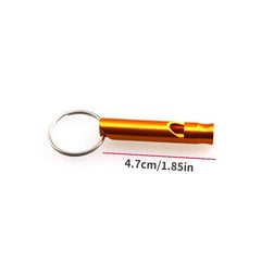 Mini Aluminum Alloy Survival Whistle for Outdoor Hiking Camping