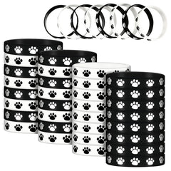 Dog Claw Printed Silicone Bracelet Stretchy Wristband Party Jewelry
