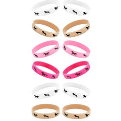 Horse Party Bracelet Derby Horse Rubber Wristband Silicone Bangle