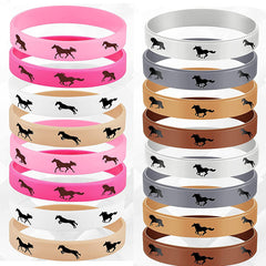 Horse Party Bracelet Derby Horse Rubber Wristband Silicone Bangle