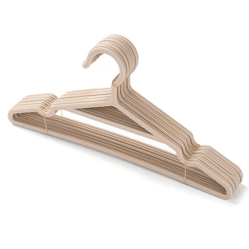10pcs Portable Non Slip Clothes Hangers - Suit Coat Closet Garment Drying Rack