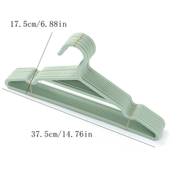 10pcs Portable Non Slip Clothes Hangers - Suit Coat Closet Garment Drying Rack