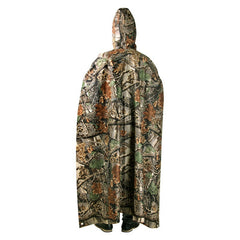3 in 1 Waterproof Poncho Rain Coat Camping Mat Backpack Cover for Women Men