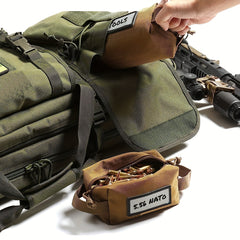 4pcs Ammo Pouch Carrier Bag Set w/ ID Patches, Soft Case Range Gear