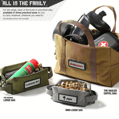 4pcs Ammo Pouch Carrier Bag Set w/ ID Patches, Soft Case Range Gear