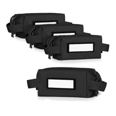 4pcs Ammo Pouch Carrier Bag Set w/ ID Patches, Soft Case Range Gear