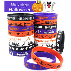 Halloween Bracelet Carnival Night Western Traditional Ghost Party Silicone Brace