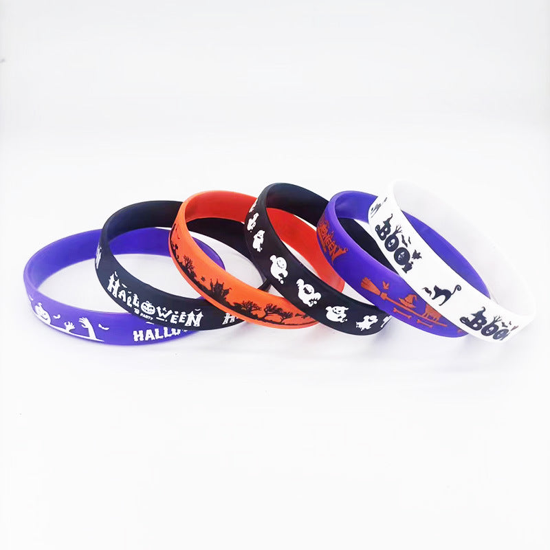Halloween Bracelet Carnival Night Western Traditional Ghost Party Silicone Brace