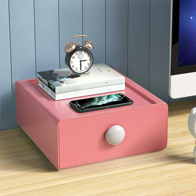Plastic Drawer Storage Box Stackable Office Home Cosmetics Skin Care