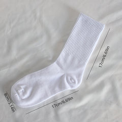 Men's Cotton Mid-calf Socks for Running Basketball
