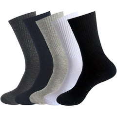 Men's Cotton Mid-calf Socks for Running Basketball