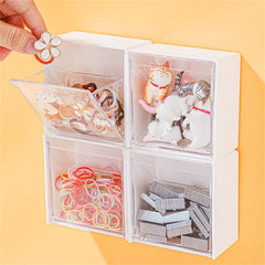 Wall Mounted Cotton Pads Holder Dispenser & Storage Box