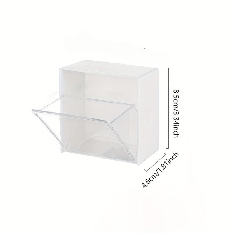 Wall Mounted Cotton Pads Holder Dispenser & Storage Box