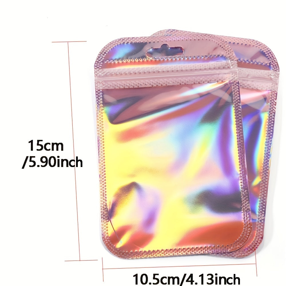 50pcs Rainbow Pink Zipper Lock Bag for Unique Packaging