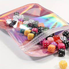 50pcs Rainbow Pink Zipper Lock Bag for Unique Packaging