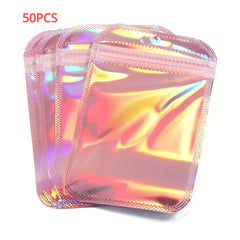 50pcs Rainbow Pink Zipper Lock Bag for Unique Packaging
