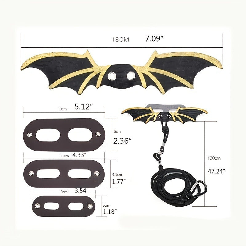 Lizard Dinosaur Wing Leash Harness Walking Set Safe Adjustable Pet Leash