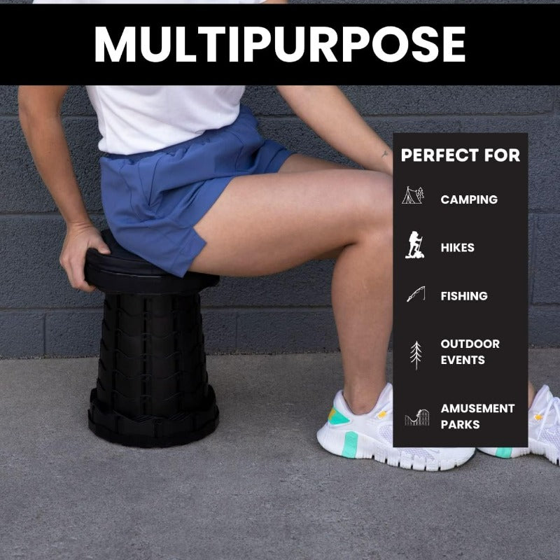 Portable Retractable Folding Stool Lightweight Telescopic Stool