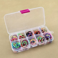 2pcs Plastic Storage Box 10 Grids Organizer Clear Container Jewelry Crafts Pills