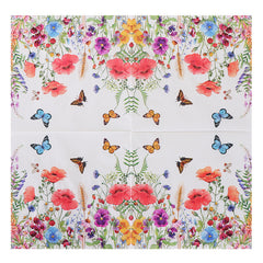 20pcs Spring Butterfly Flower Napkins for Holiday Party Wedding Decor