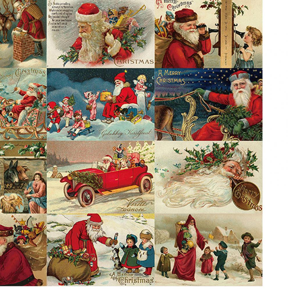 30pcs Vintage Christmas Greeting Cards Xmas Cards Postcard Set