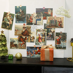 30pcs Vintage Christmas Greeting Cards Xmas Cards Postcard Set